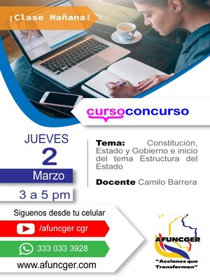 Curso Concurso CGR AFUNCGER 2 DE MARZO